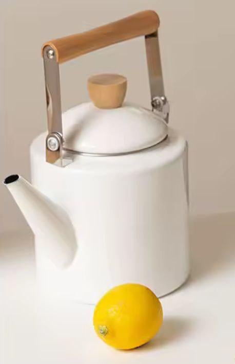 Чайник эмалированный из нержавеющей стали 2 л Белый (45200)