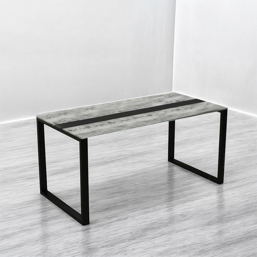 Стіл для переговорів Tobi Sho LOFT Розмова стільниця 36 мм 1600х800х765 Дуб крафт білий