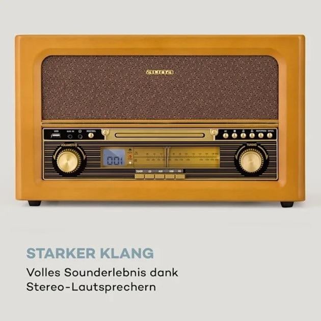 Стереосистема акустична Auna Belle Epoque Retro Stereo (10040054) - фото 7 Стереосистема акустична Auna Belle Epoque Retro Stereo (10040054) - фото 7