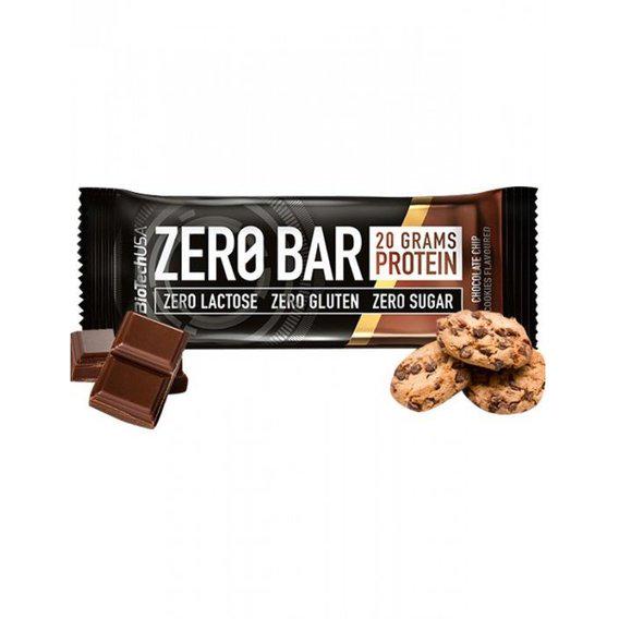 Протеїновий батончик BioTechUSA ZERO Bar 50 g Chocolate-Chip Cookies - фото 3