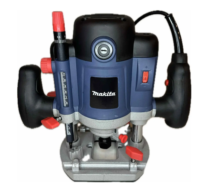 Фрезер вертикальный Makita RP2200FC 2200 Вт 10000-28000 об/мин глубина 50 мм цанги 8/12 мм набор фрез (22001554)