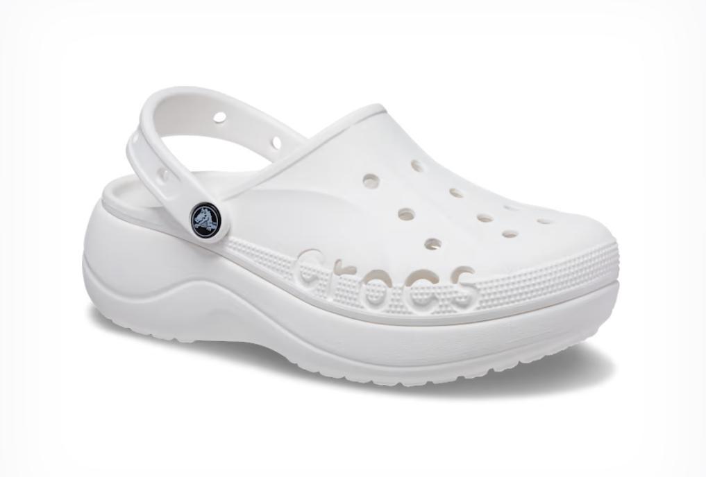 Сабо женские Crocs Baya Platform Clog M5W7 р. 37 24 см White (208186) - фото 2