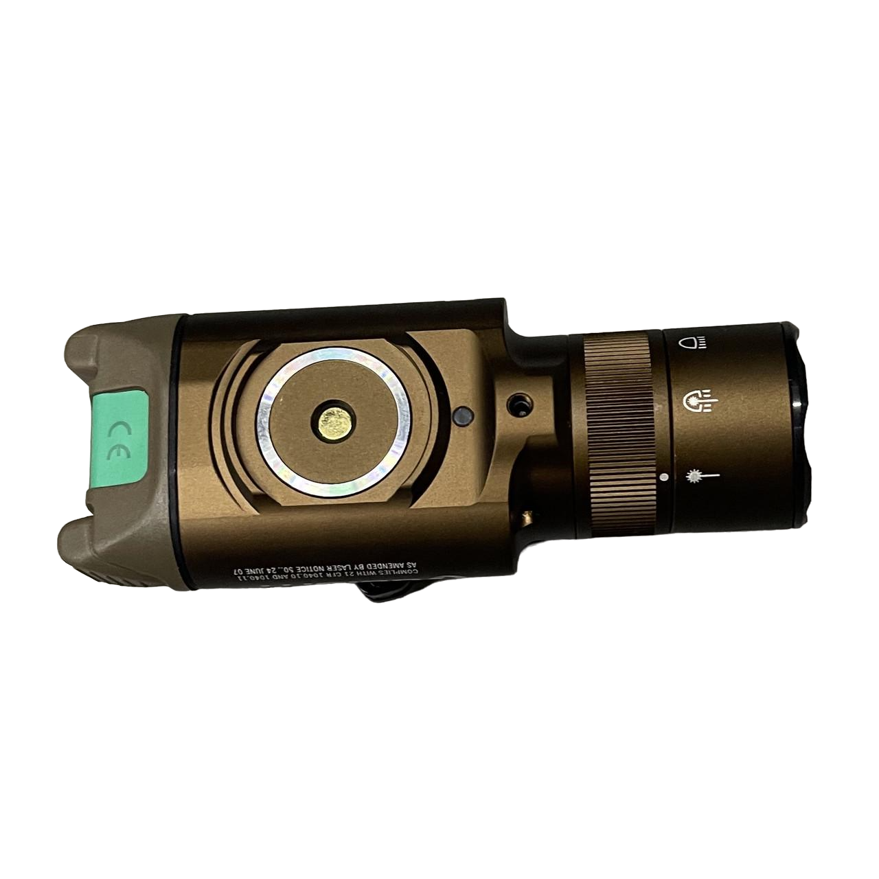 Фонарь на оружие Olight Baldr Pro R Desert Tan Picatinny/Glock лазерный целеуказатель (1716045909)