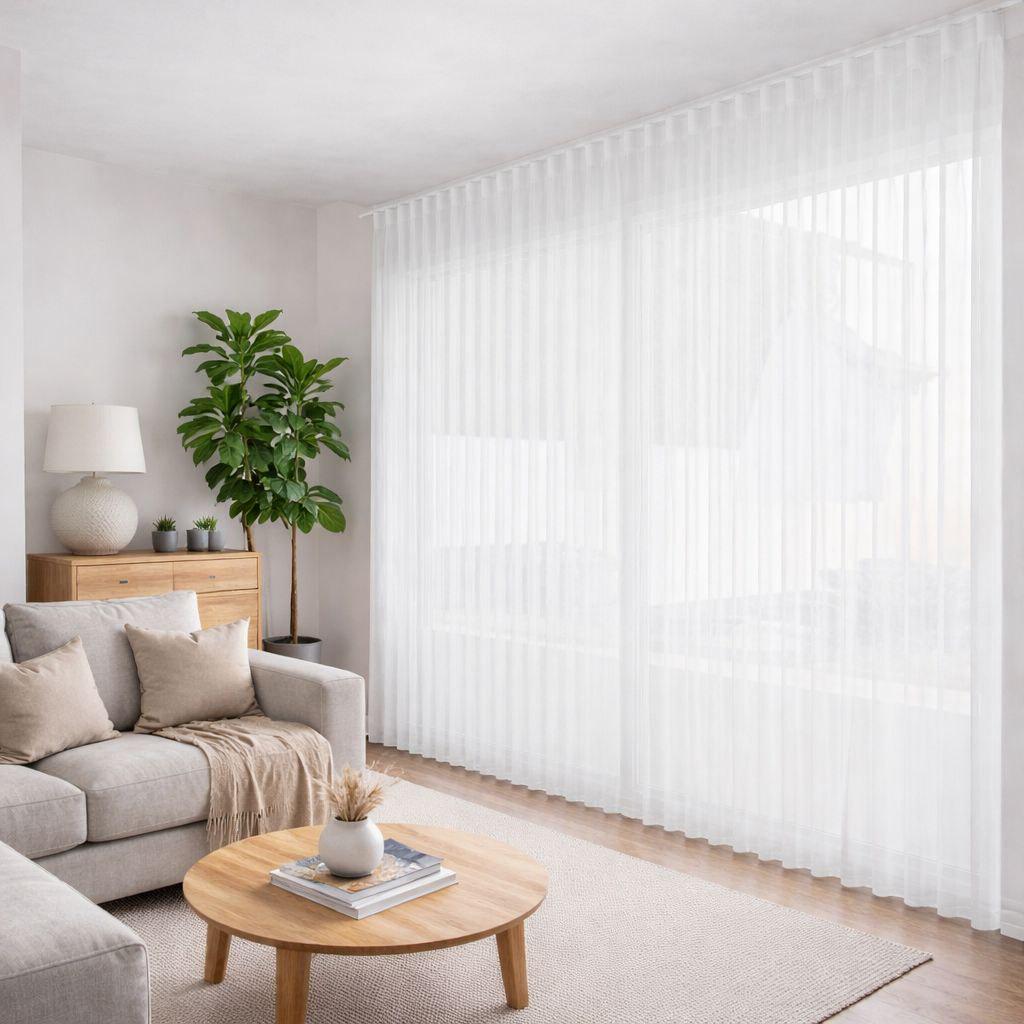 Мультишторы на окно Tulls вертикальные тканевые 150х210 см Белый