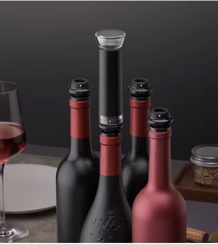 Набір вакуумного насоса та пробок для вина 1 стопер та помпа - фото 4 Набір вакуумного насоса та пробок для вина 1 стопер та помпа - фото 4