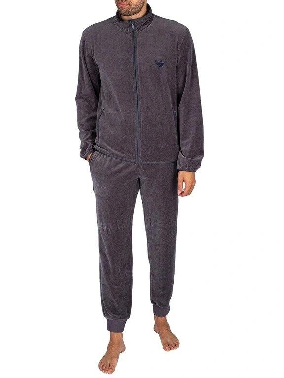 Кофта домашня чоловіча Emporio Armani XL Темно-сірий (2F589-112001сір) - фото 4 Кофта домашня чоловіча Emporio Armani XL Темно-сірий (2F589-112001сір) - фото 4