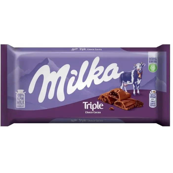 Шоколад Milka Triple Choco Choco 90 г (2081696160) Шоколад Milka Triple Choco Choco 90 г (2081696160)