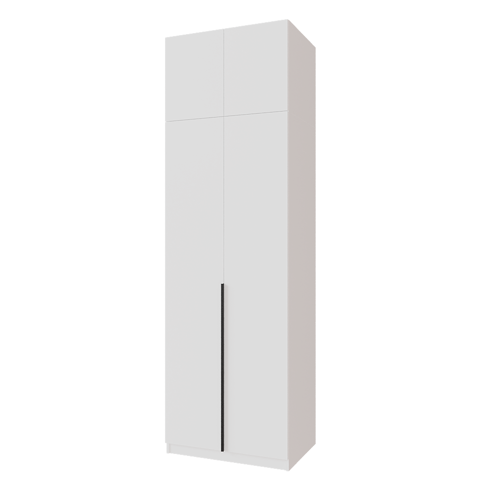 Шкаф распашной с тумбой и антресолью Меблітренд Чиназес Чита-800.4 800х500х2450 мм Белый (27352796) - фото 1 Шкаф распашной с тумбой и антресолью Меблітренд Чиназес Чита-800.4 800х500х2450 мм Белый (27352796) - фото 1