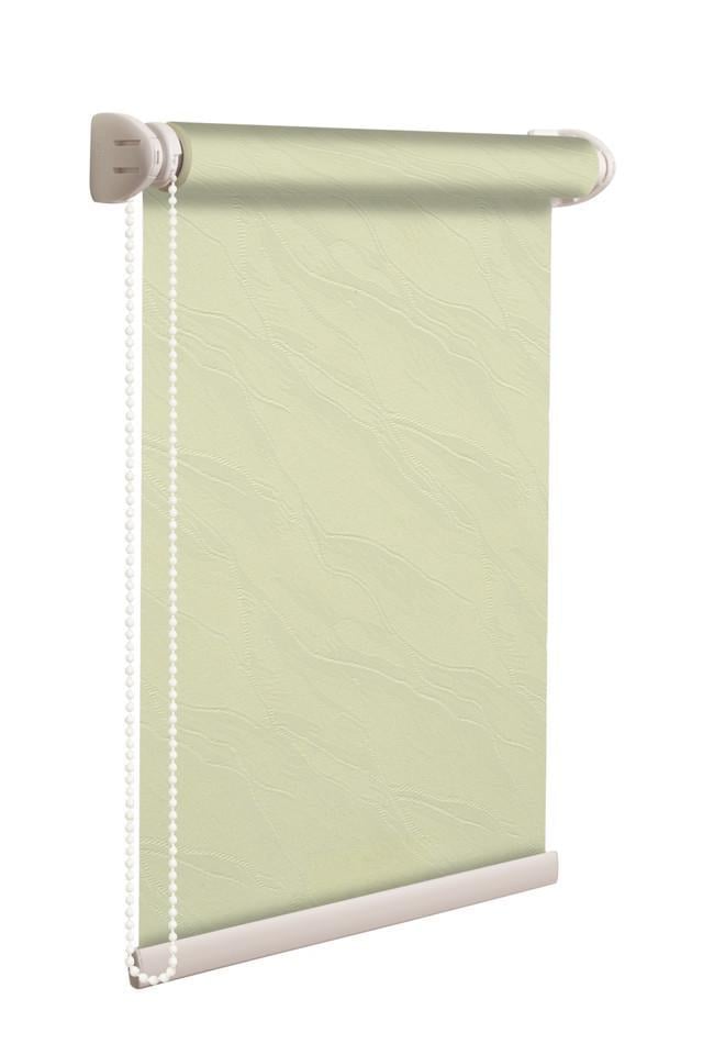 Рулонная штора NewTex Вода LUX 58х165 см Жемчужный (1834)