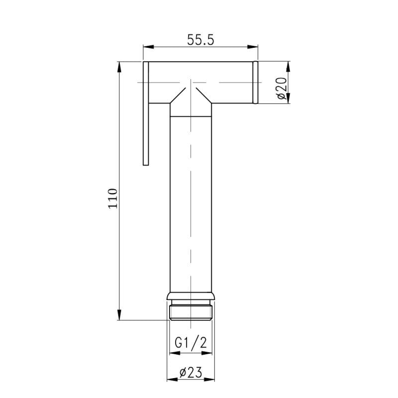 Лійка для біде Qtap CRM B020 29608 - фото 3