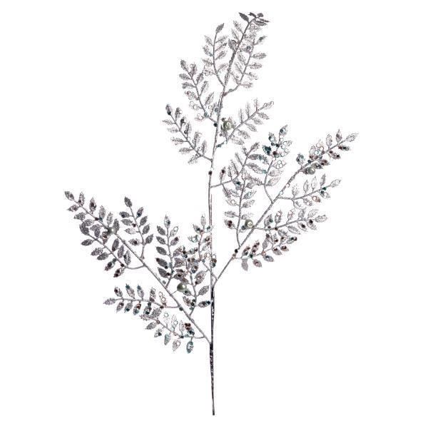 Ветка декоративная Yes! Fun с бусинами 90 см Серебряный (974576)