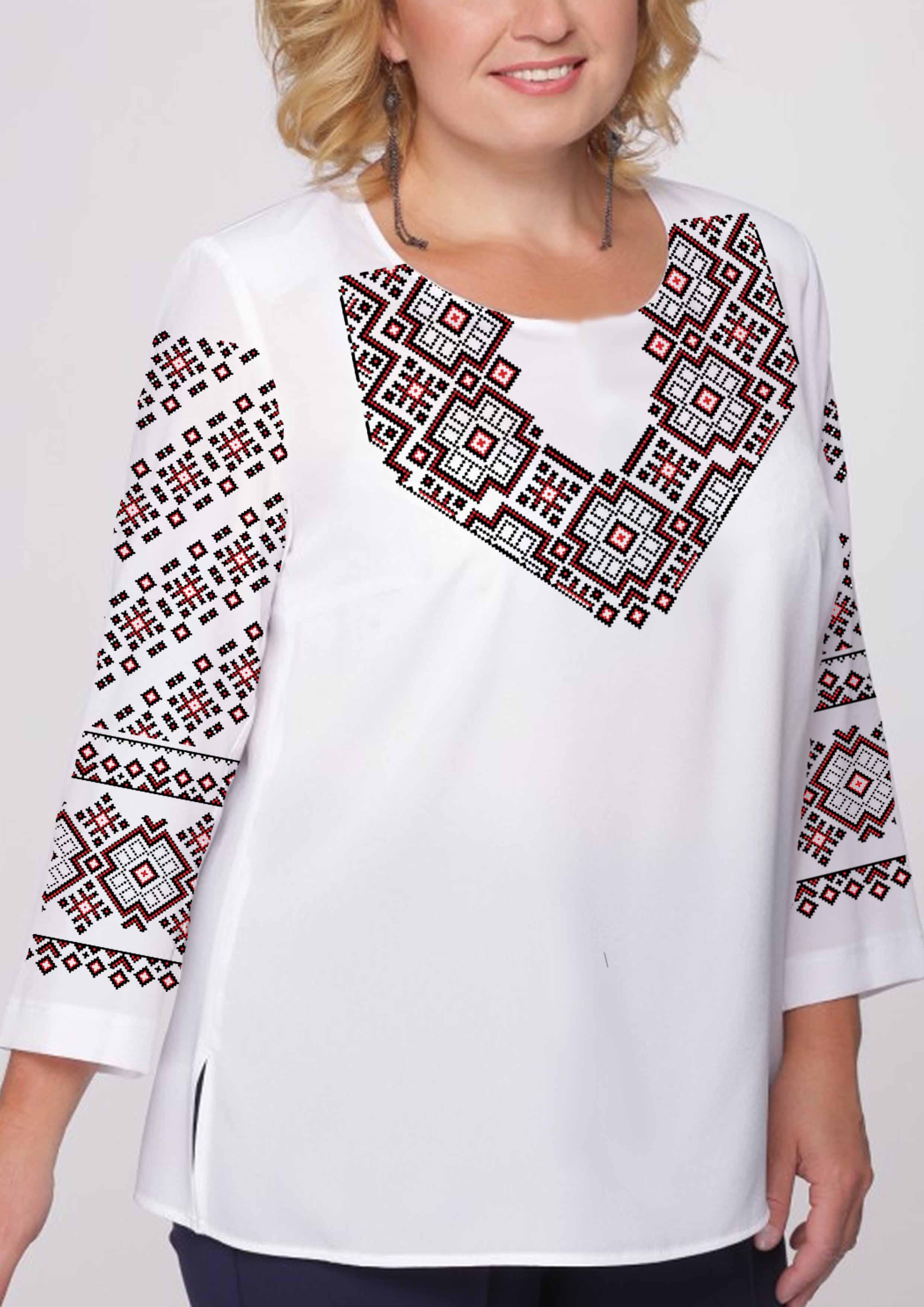 Заготовка для вишивки нитками або бісером сорочка СЖ-238 домоткане полотно Заготовка для вишивки нитками або бісером сорочка СЖ-238 домоткане полотно