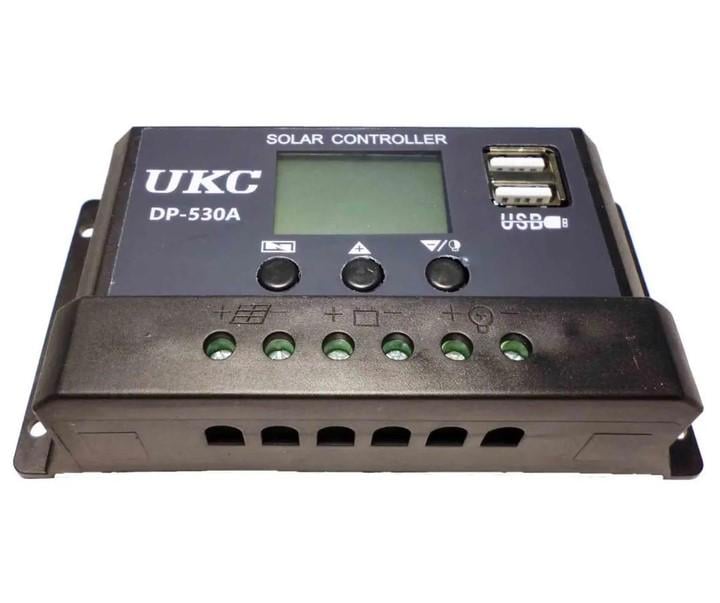 Контроллер заряда от солнечной батареи UKC DP-530A 30 A с USB - фото 2