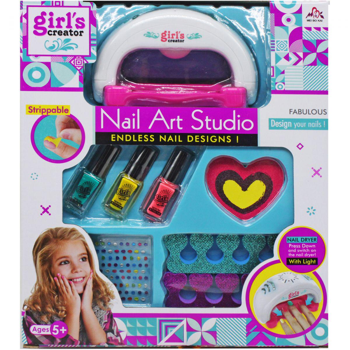 Набор детской косметики для маникюра Nail Art Studio с лампой (226488)