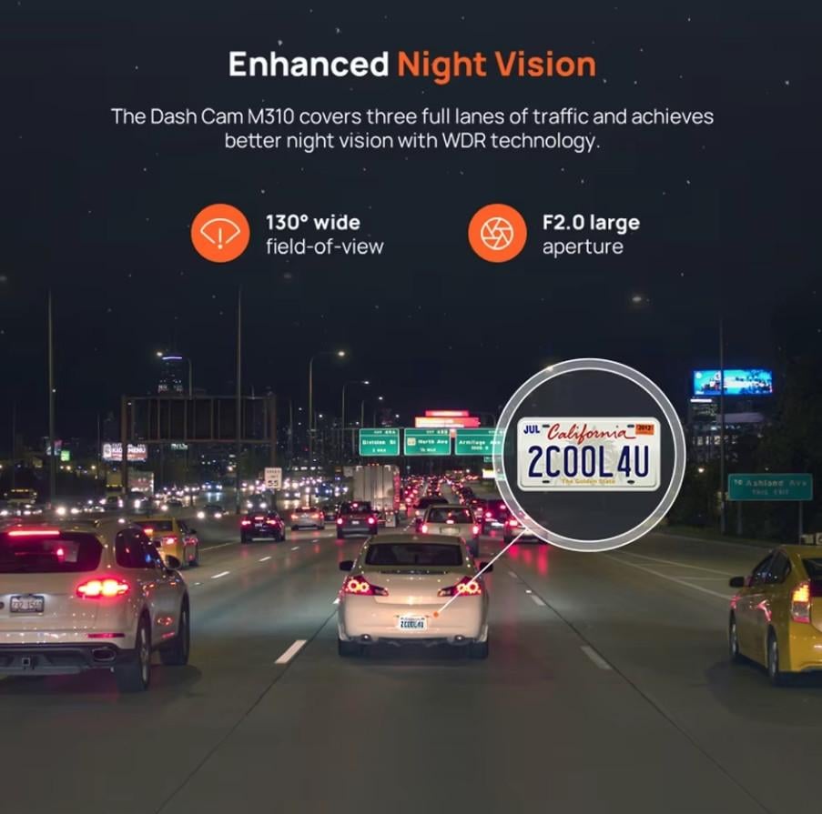 Видеорегистратор 70mai Dash Cam M310 (25043096) - фото 5