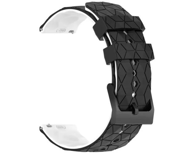 Ремешок силиконовый Structural Rhombus для смарт-часов Amazfit Balance/Balance 2 22 мм Черно-белый (49600)