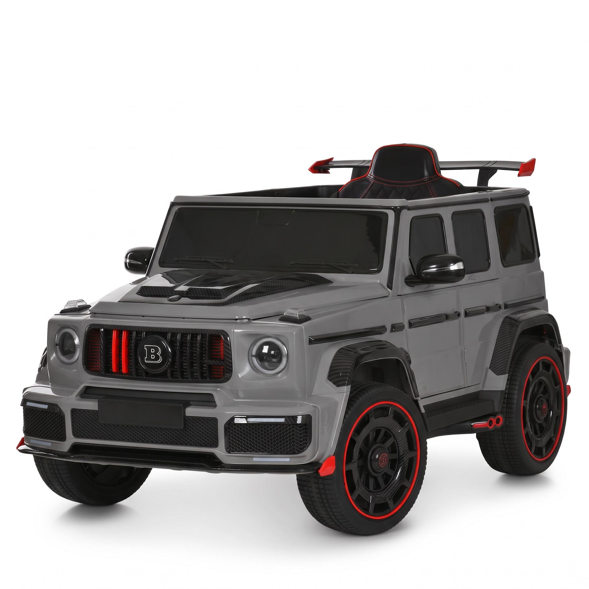 Электромобиль детский джип Bambi Racer Brabus Rocket M 6257EBLR 4х35W 12V12AH EVA пульт/чехол Серый (38595451)