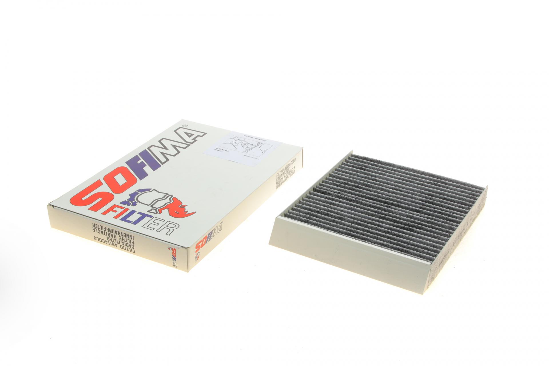 Фільтр салону SOFIMA для Renault Scenic 96-01 вугільний (S 4198 CA)