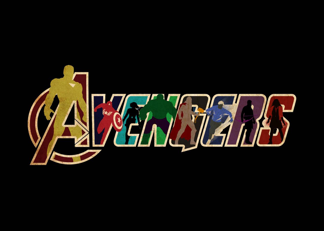 Картина GeekLand Avengers надпись (AG.09.108)