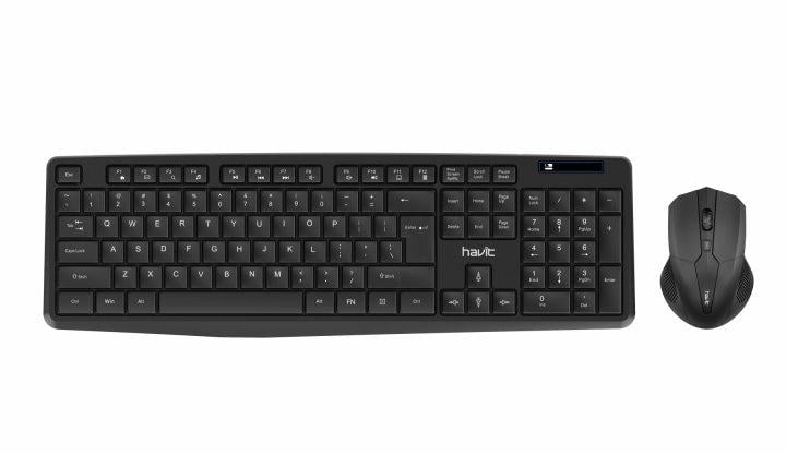 Клавиатура и мышь беспроводные HAVIT HV-KB278GCM Black