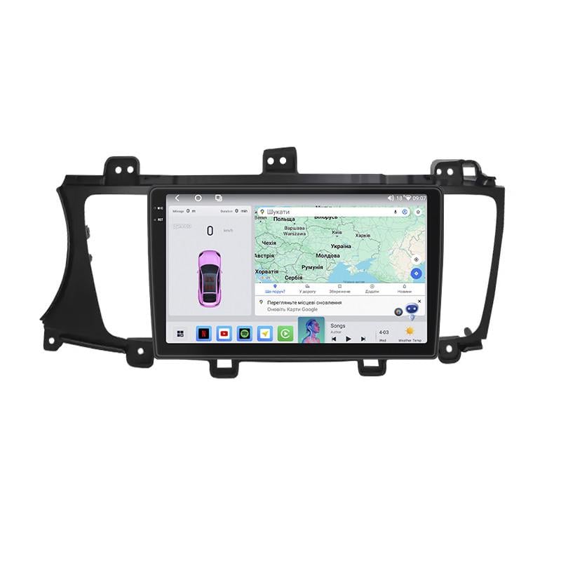 Автомагнитола штатная Lesko для KIA Cadenza I Рестайлинг 2013-2016 4/64 QLED CarPlay 4G Wi-Fi GPS Prime 9" (28525276)