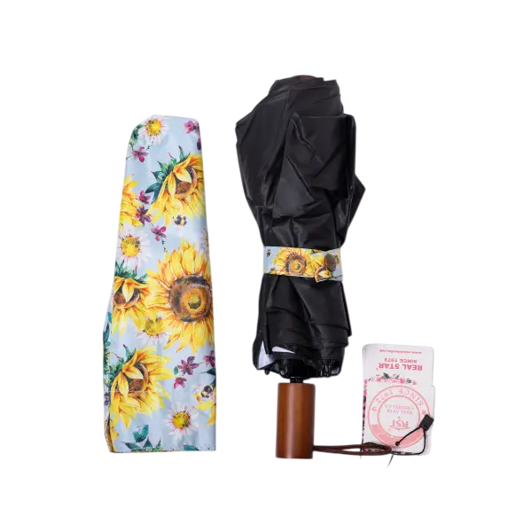 Парасолька механічна складана 100 см з малюнком Жовта (HP-23-14Y) - фото 9