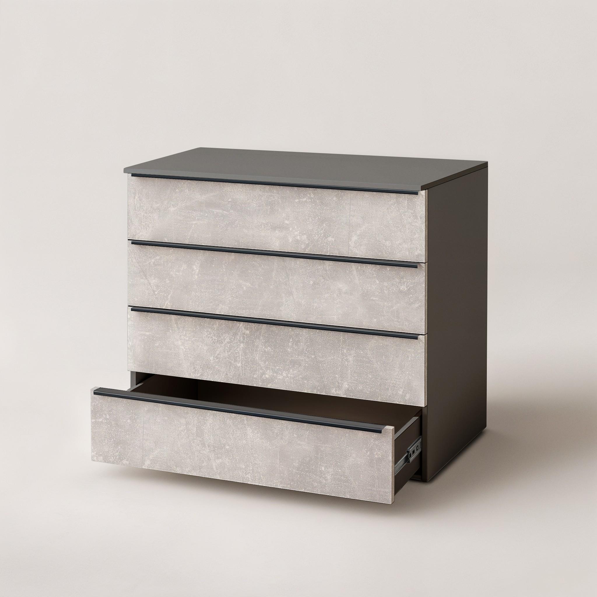 Комод на 4 шухляди FTX-4 1000х544х1014 мм Антрацит/Бетон - фото 3