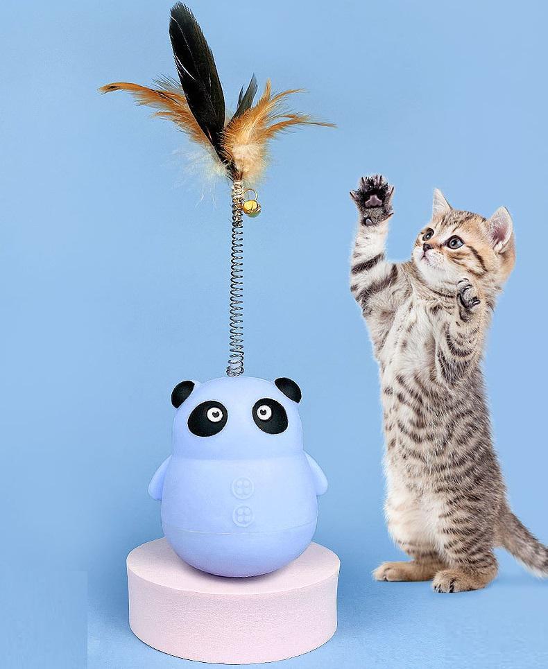 Іграшка годівниця для котів Панда 10808 8,5х25 см Блакитний (4569785) - фото 1 Іграшка годівниця для котів Панда 10808 8,5х25 см Блакитний (4569785) - фото 1