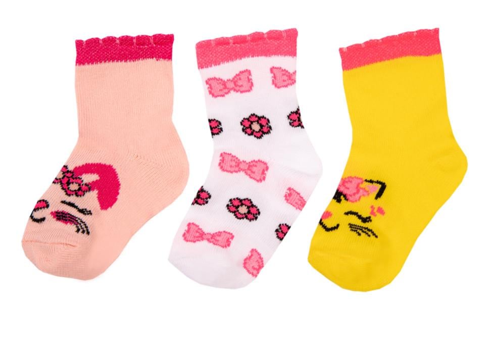 Носки детские хлопковые демисезонные для девочки Gabbi NSD-505 р. 8-10 6 пар (90505)