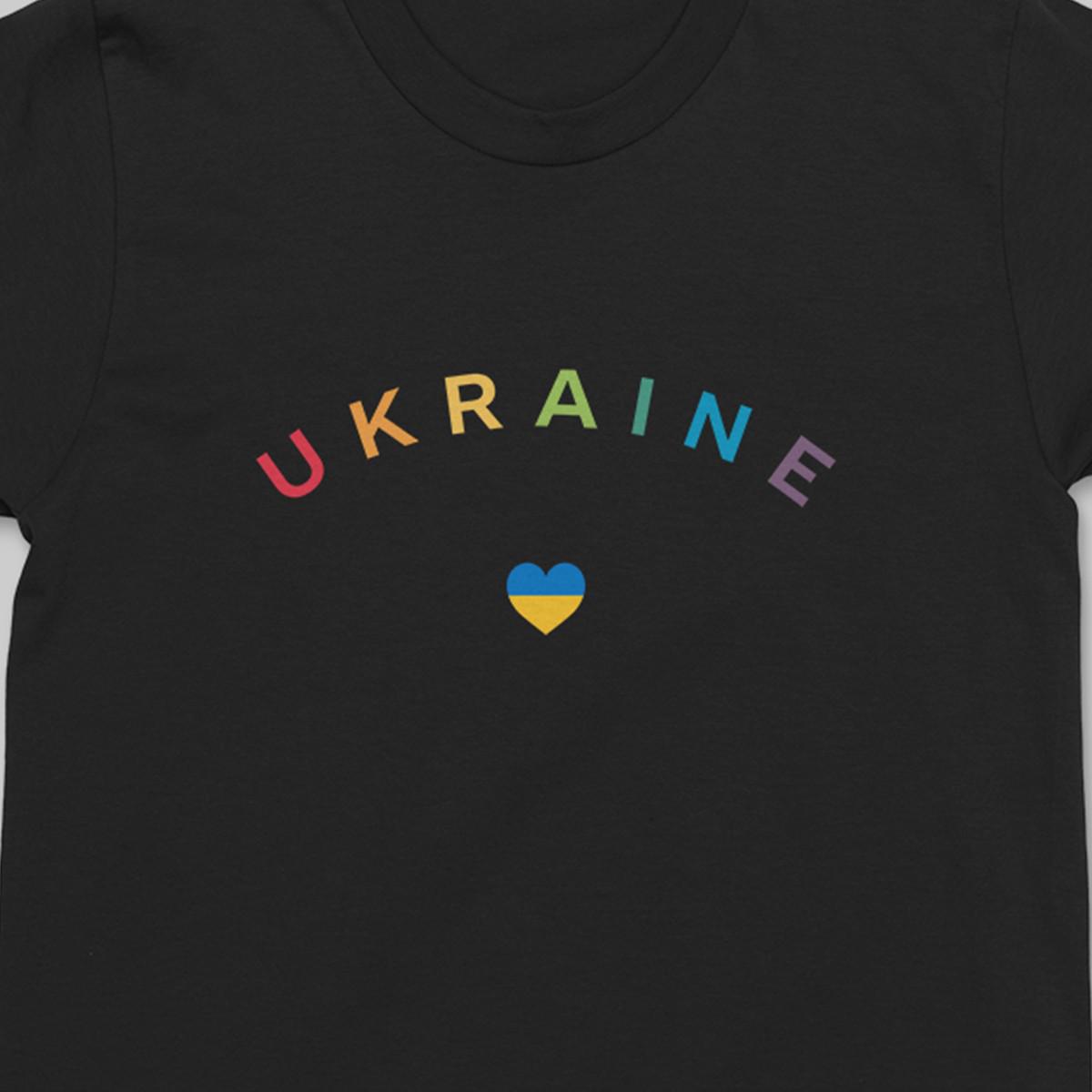 Футболка патриотическая унисекс Ufree "Ukraine" Heart XXL Черный (20010-2 -XXL) - фото 2