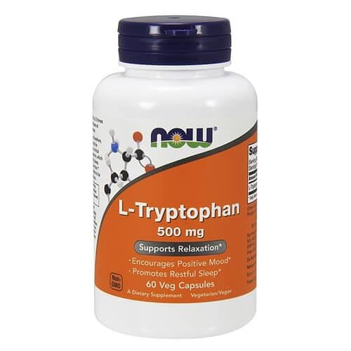 Триптофан NOW L-Tryptophan 500 мг 60 капс. (NOW-00166)