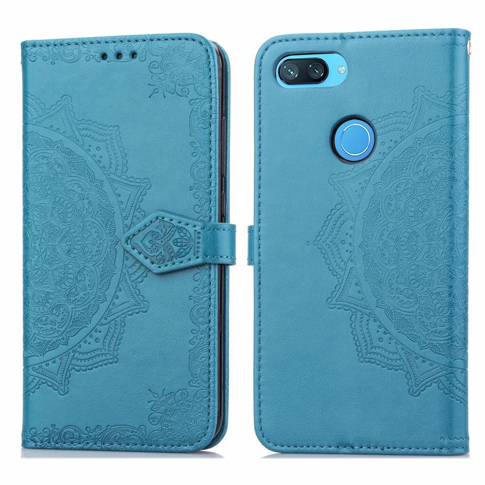 Шкіряний чохол (книжка) Art Case з візитниці для Xiaomi Mi 8 Lite/Mi 8 Youth (Mi 8X) Синій - фото 2