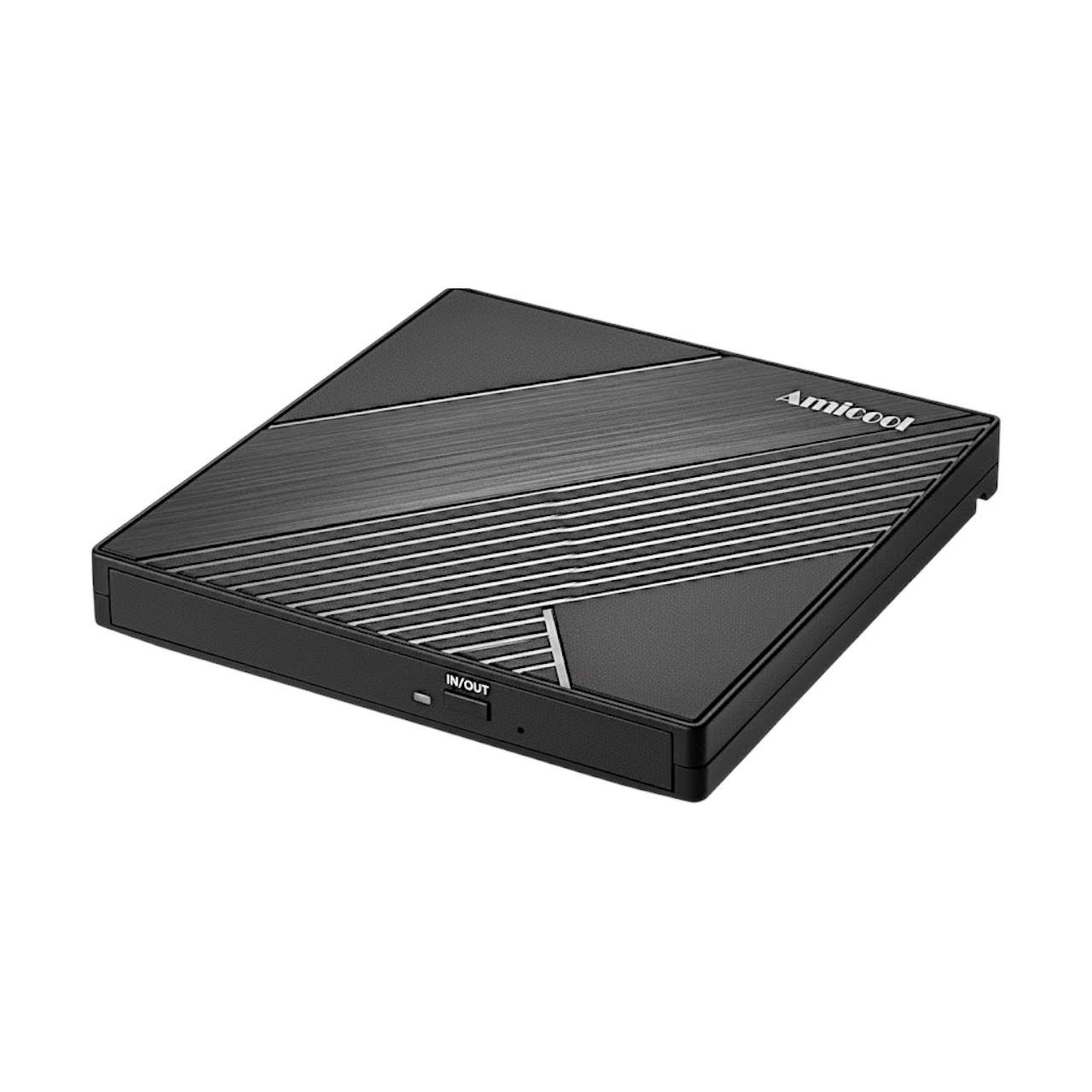 Привід Dvd зовнішній Amicool USB 3.0/USB-C CD/DVD ±RW (31793812) Привід Dvd зовнішній Amicool USB 3.0/USB-C CD/DVD ±RW (31793812)