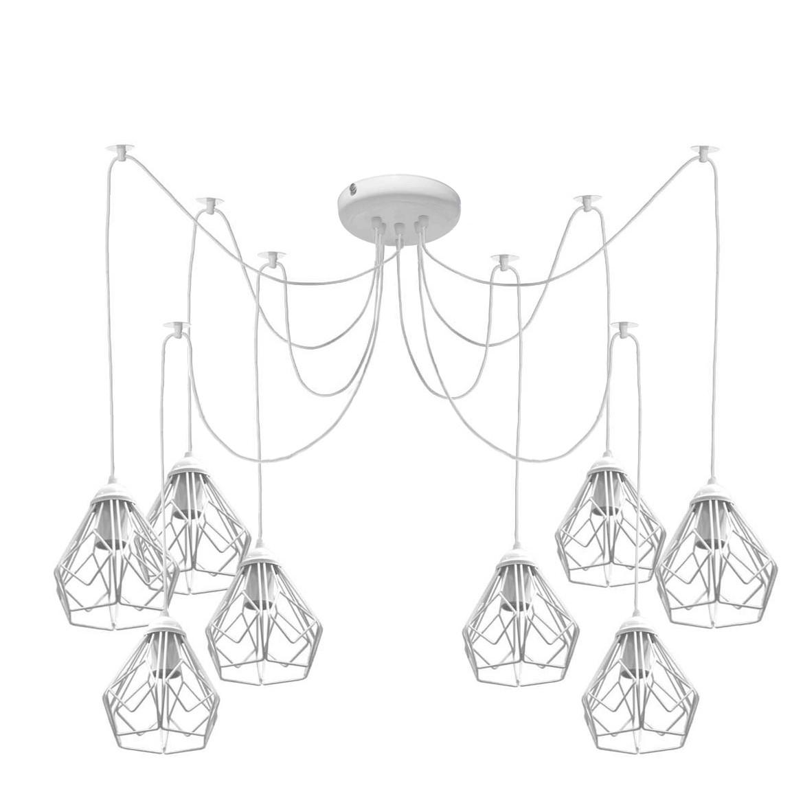 Люстра MSK ELECTRIC Milan павук 8 плафонів (NL 538-8 W)