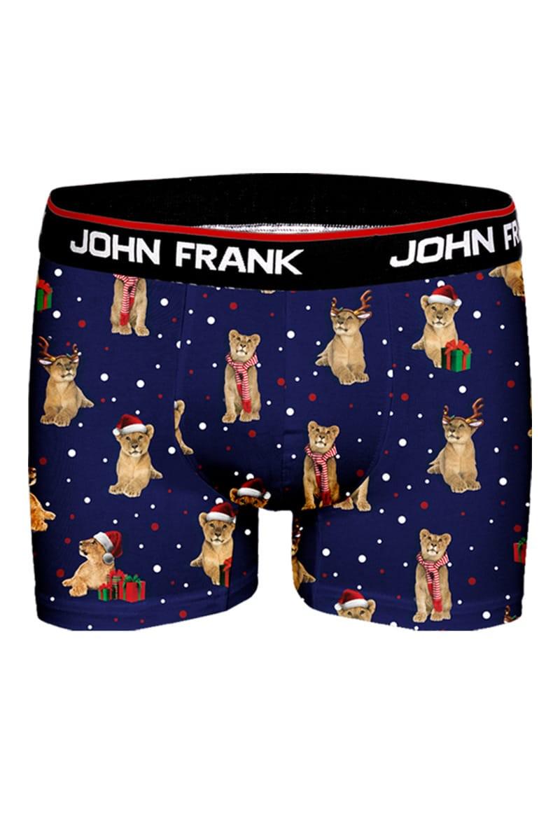 Трусы боксеры John Frank р. 52/XL Синий (71845)