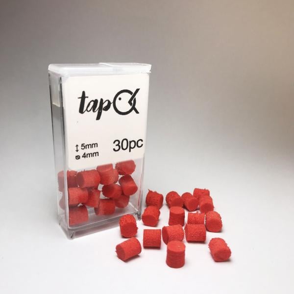 Штучна насадка Ok-Tackle TapOk EVA 4 мм 30 шт. Червоний (tap4red1)