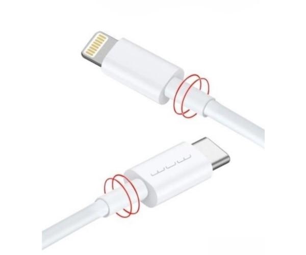 Кабель Data Wuw X181 Type-C-Lightning PD20W Белый (066972573332731) - фото 2 Кабель Data Wuw X181 Type-C-Lightning PD20W Белый (066972573332731) - фото 2