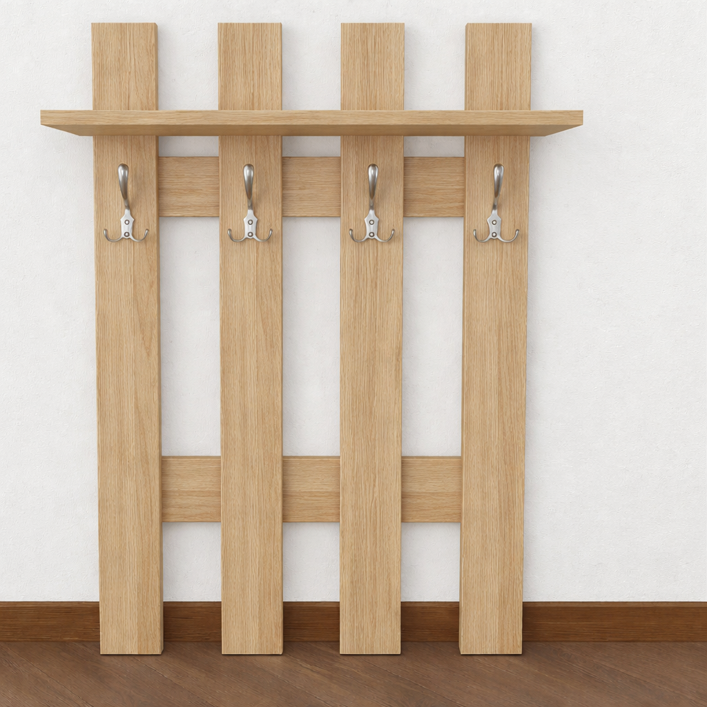 Вешалка настенная в прихожую ВН-1 Дуб Сонома (33386852) Вешалка настенная в прихожую ВН-1 Дуб Сонома (33386852)