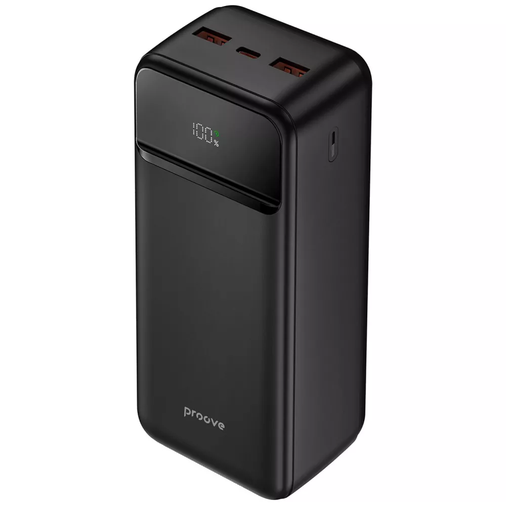 Повербанк Proove Illuminator 2 22,5W 30000 mAh підтримка PD/QC Чорний