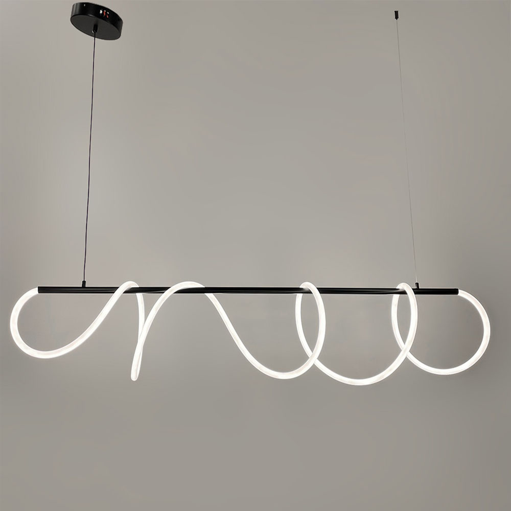 Люстра подвесная светодиодная акриловая Valeso 20006PM Черный