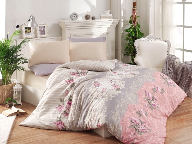 Комплект постельного белья Lighthouse Ranforce Rose 200х220 см/50х70 см 2 шт.