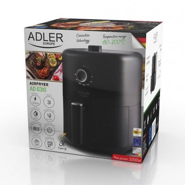 Аэрофритюрница Adler AD 6310 Black (iz13912) - фото 9