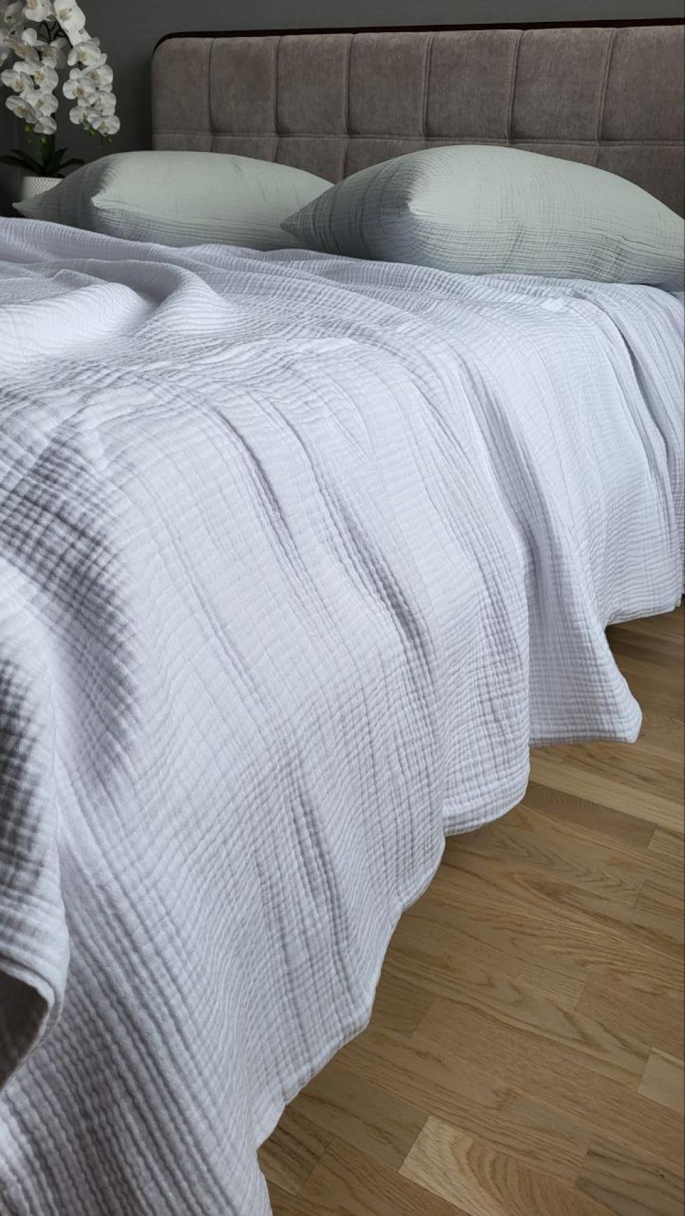 Покривало дитяче муслін 110x140 см White (10009) - фото 4 Покривало дитяче муслін 110x140 см White (10009) - фото 4