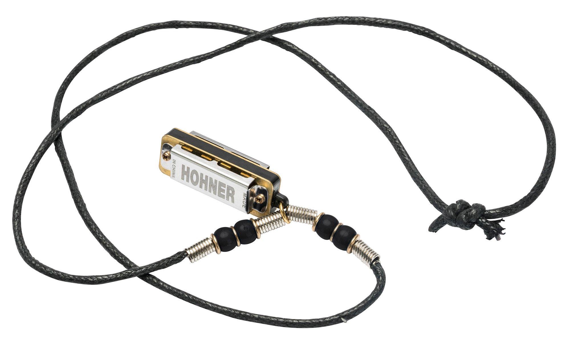 Губная гармошка Hohner Miniature Mini Harmonica Necklace M38N-BL C-major Black (127968)