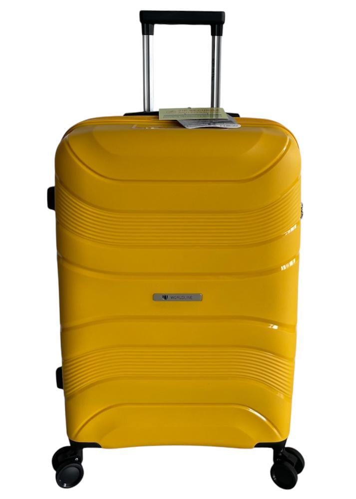 Чемодан малый для ручной клади AIRTEX Worldline 288 полипропилен S Желтый