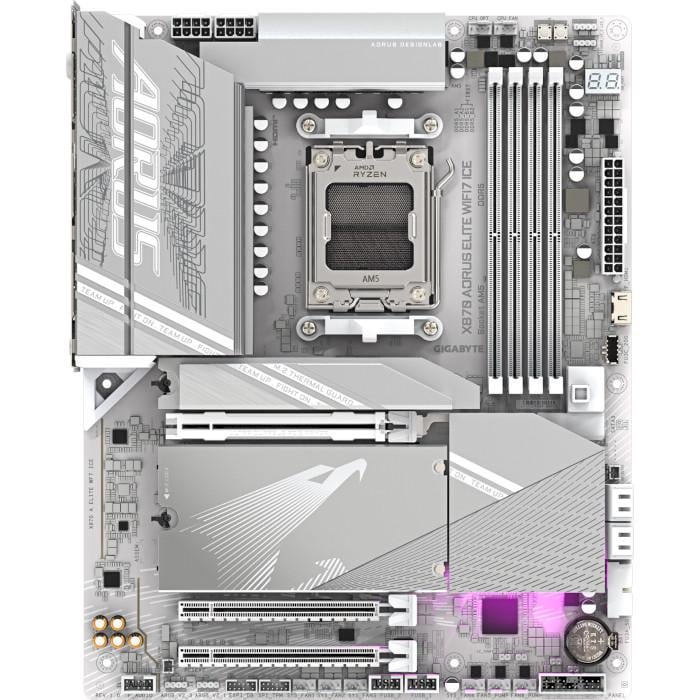 Материнская плата Gigabyte X870 AORUS ELITE WIFI7 ICE White (30835808)