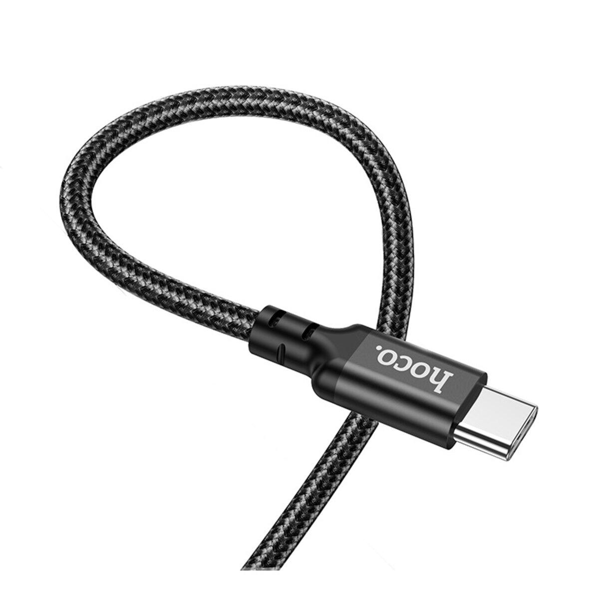 КабельHoco X14 USB Type-C to Type-C 60 Вт 1 м Black (26450459) - фото 3 КабельHoco X14 USB Type-C to Type-C 60 Вт 1 м Black (26450459) - фото 3