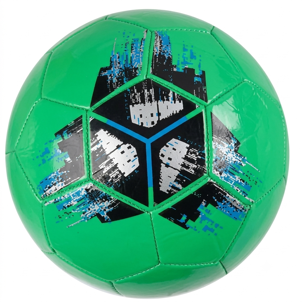 Футбольний м'яч 70160-10 №5 PVC гумова камера 270 г Зелений Футбольний м'яч 70160-10 №5 PVC гумова камера 270 г Зелений