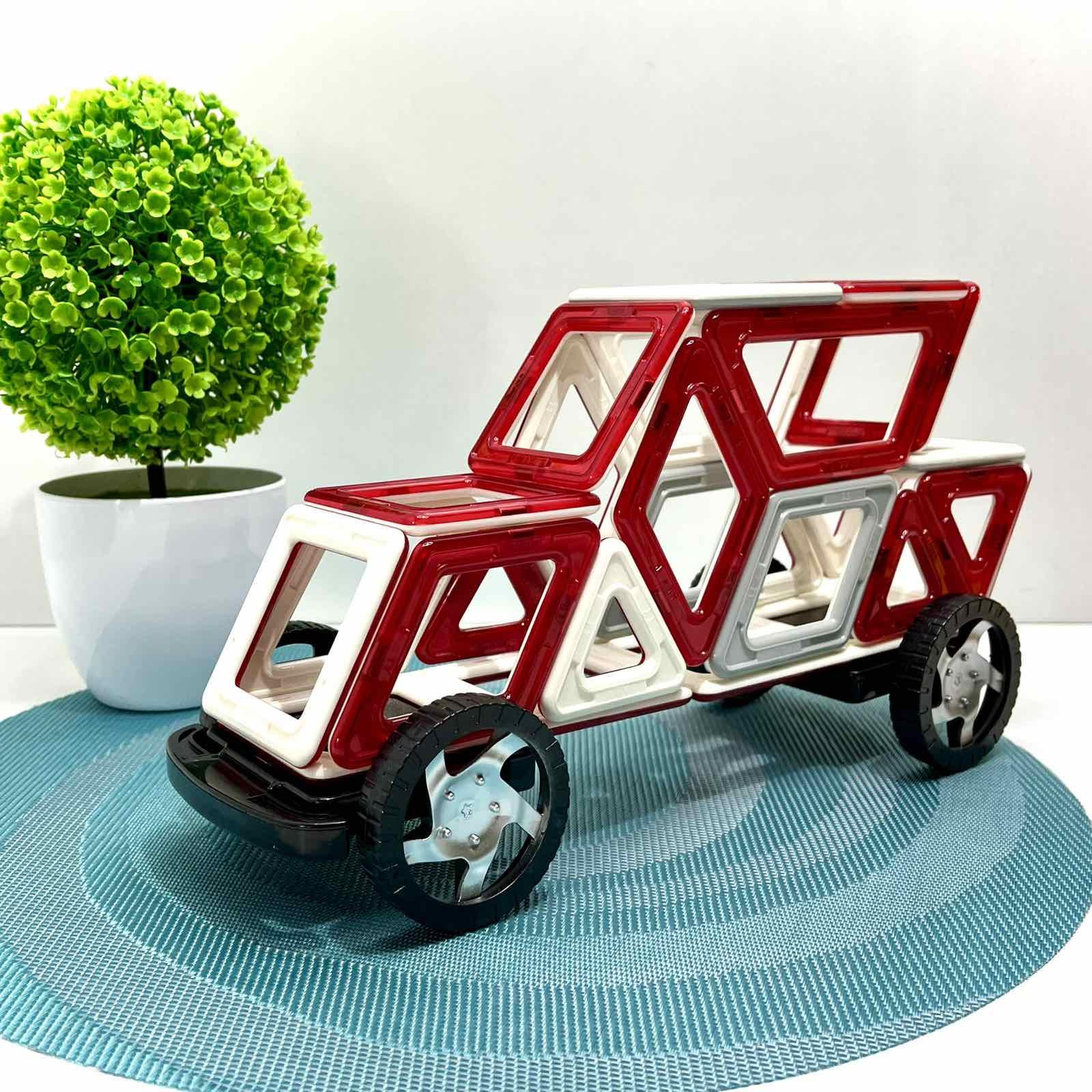 Конструктор магнитный Limo Toy Транспорт 58 дет. (KB 1017)