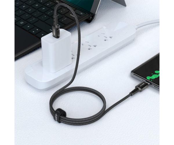 Кабель Data Acefast C1-03 Type-C-Type-C 3A 1,2 м Black (06AFC1-03B) - фото 4